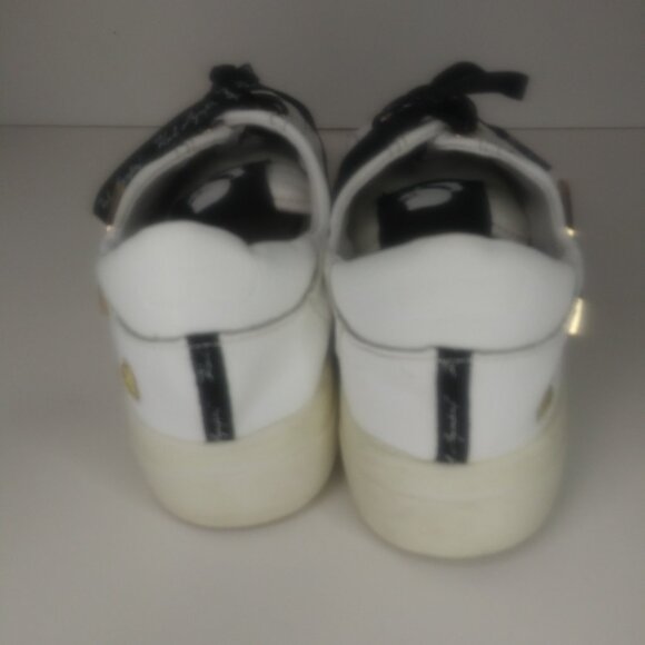 Karl Lagerfeld Paris Cate Pins Sneakers White Lace-up Size 6 Like New - Picture 8 of 8